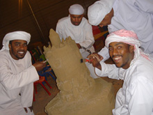 Arab-teenagers-sand-sandcastle-workshop1