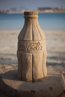 COCA-COLA-sand-sculpture