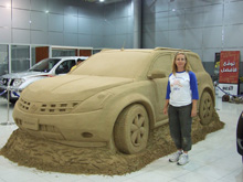 Nissan-car-sand-sculpture
